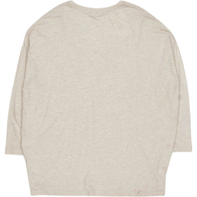 Hush Oatmeal Marl Gillian V Neck Top