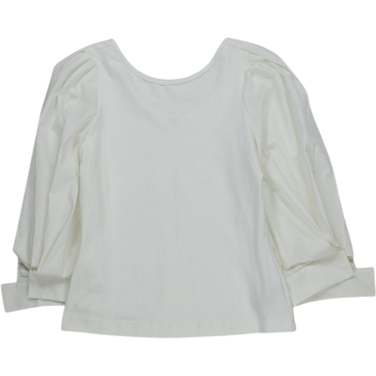 Mother of Pearl White Puff Sleeve Top
