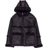 Pull & Bear Black Faux Shearling Jacket