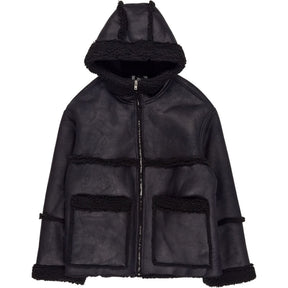Pull & Bear Black Faux Shearling Jacket