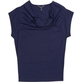 Baukjen Navy Cowl Neck Top