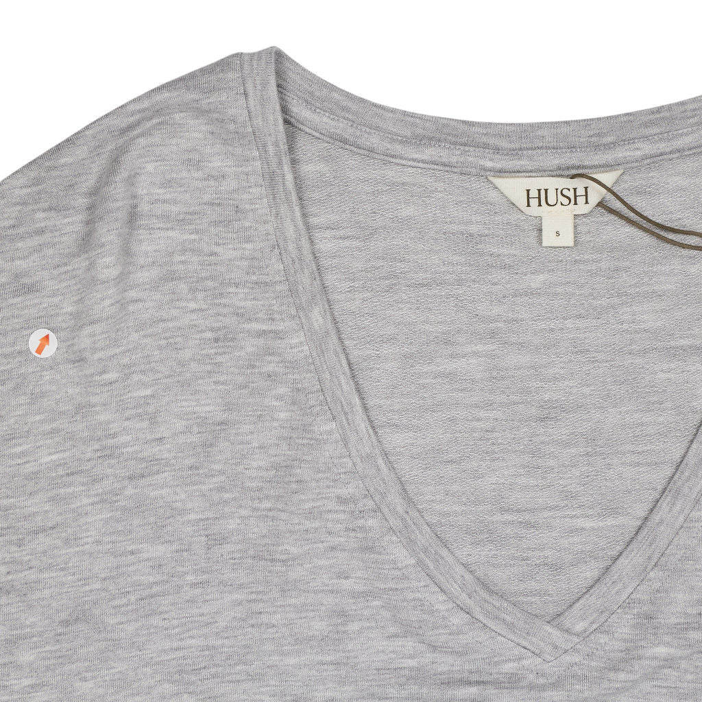 Hush Grey V-Neck Jersey Top