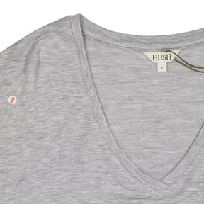 Hush Grey V-Neck Jersey Top