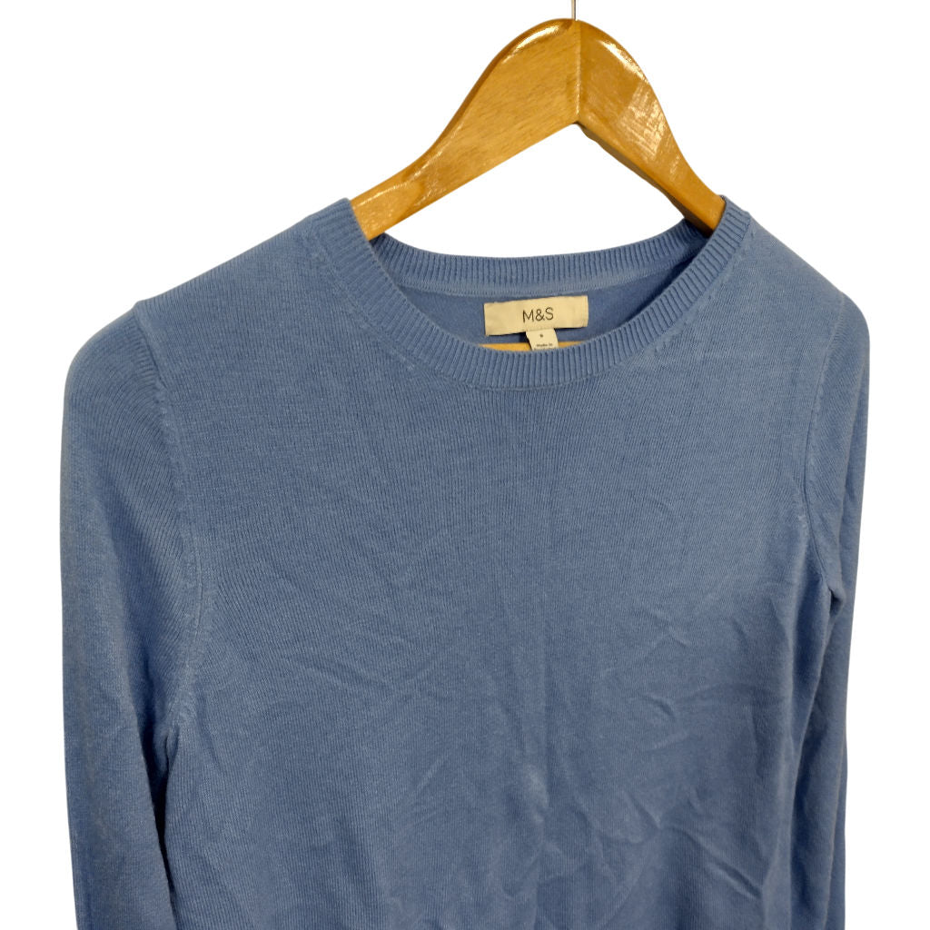 M&S Blue Acrylic Jumper