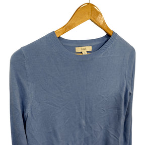 M&S Blue Acrylic Jumper