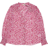 Hush Pink Abstract Emilie V-Neck Blouse