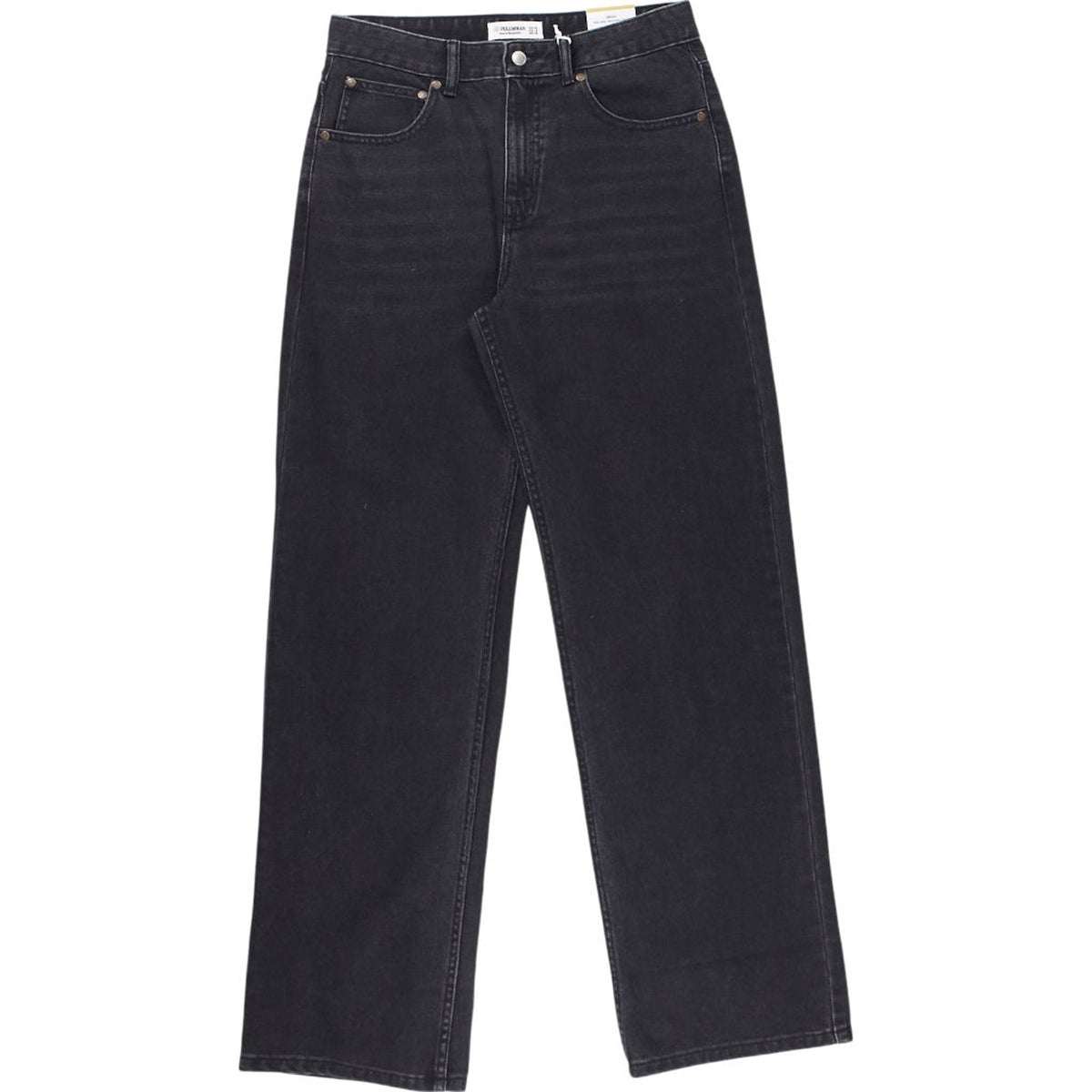 Pull & Bear Black Baggy Jeans