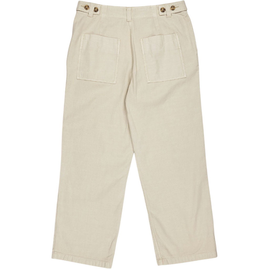 Hush Light Neutral Kia Washed Baker Trousers