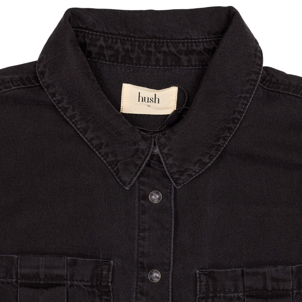 Hush Black Washed Jumpsuit