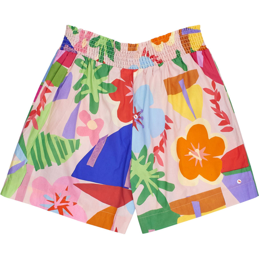 NRBY Multicoloured Smocked Waist Shorts