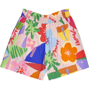 NRBY Multicoloured Smocked Waist Shorts