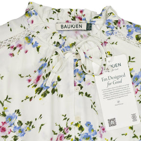 Baukjen White Floral Clemzna Romantic Blouse