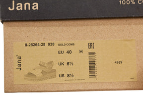 Jana Gold Comb Sandals