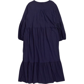 NRBY Blue Cotton V-Neck Dress