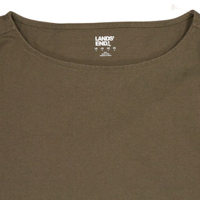 Lands' End Olive Green Cotton Top