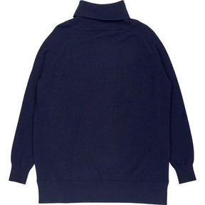 Hush Navy Roll Neck Cashmere Jumper