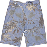 Pull & Bear Blue Camo Denim Shorts