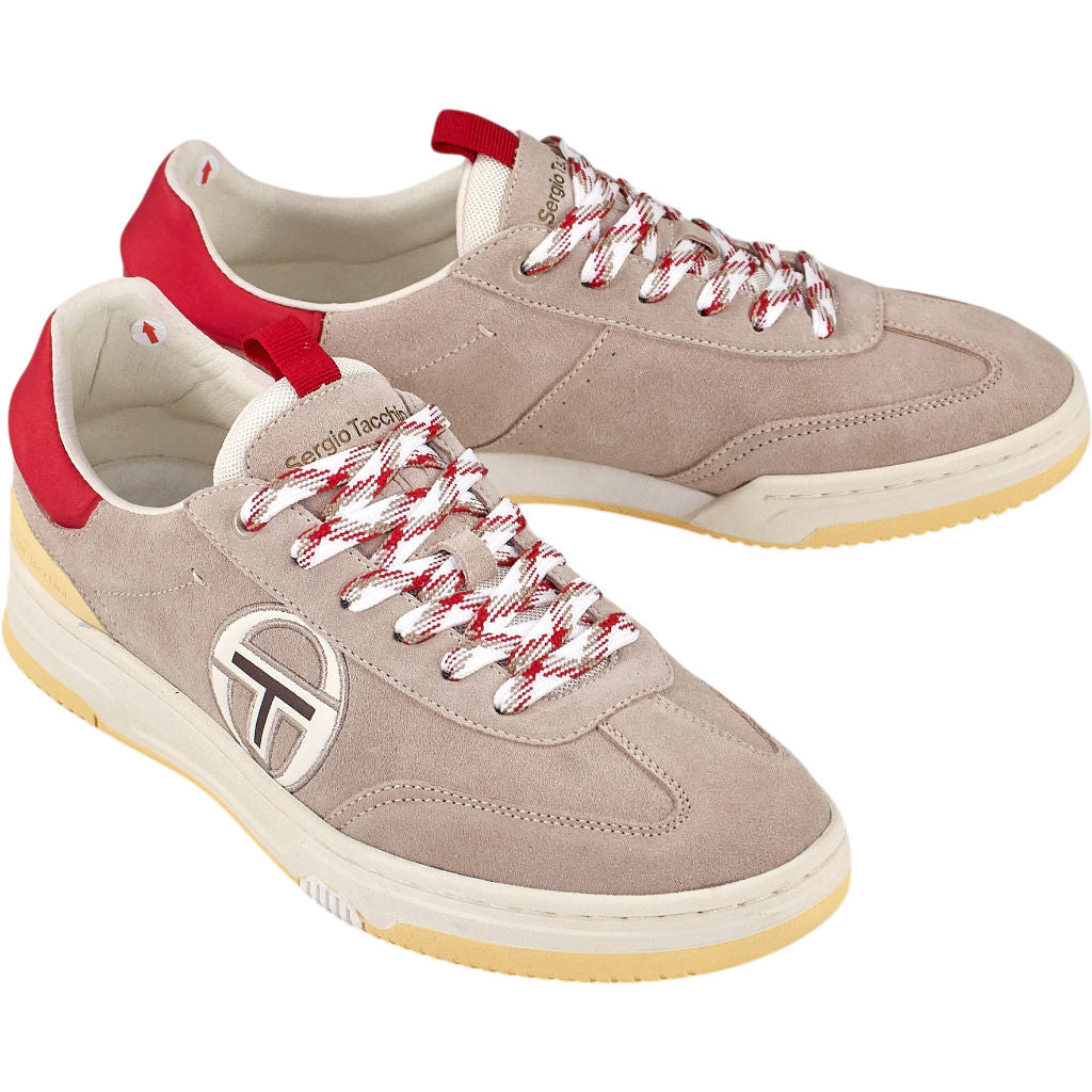 Sergio Tacchini Beige Red Trainers