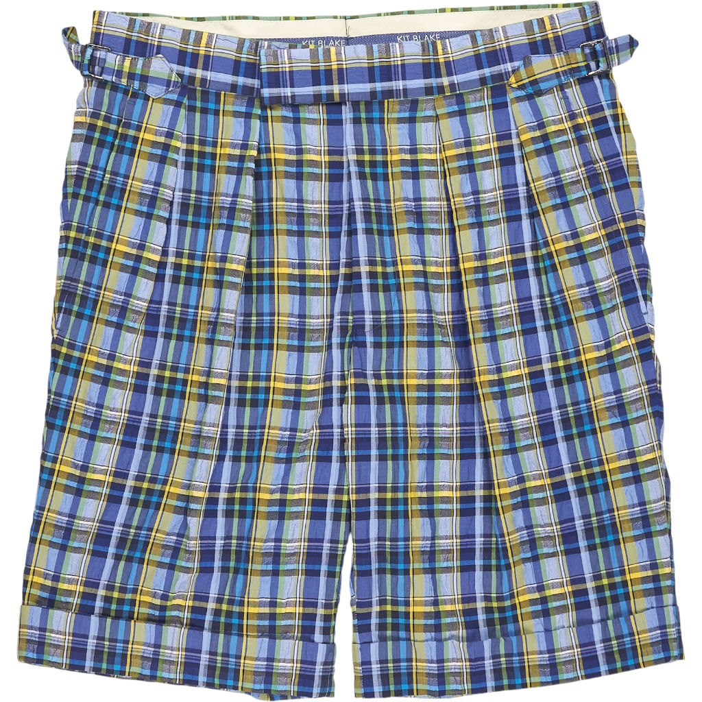 Kit Blake Blue Check Windsor Shorts