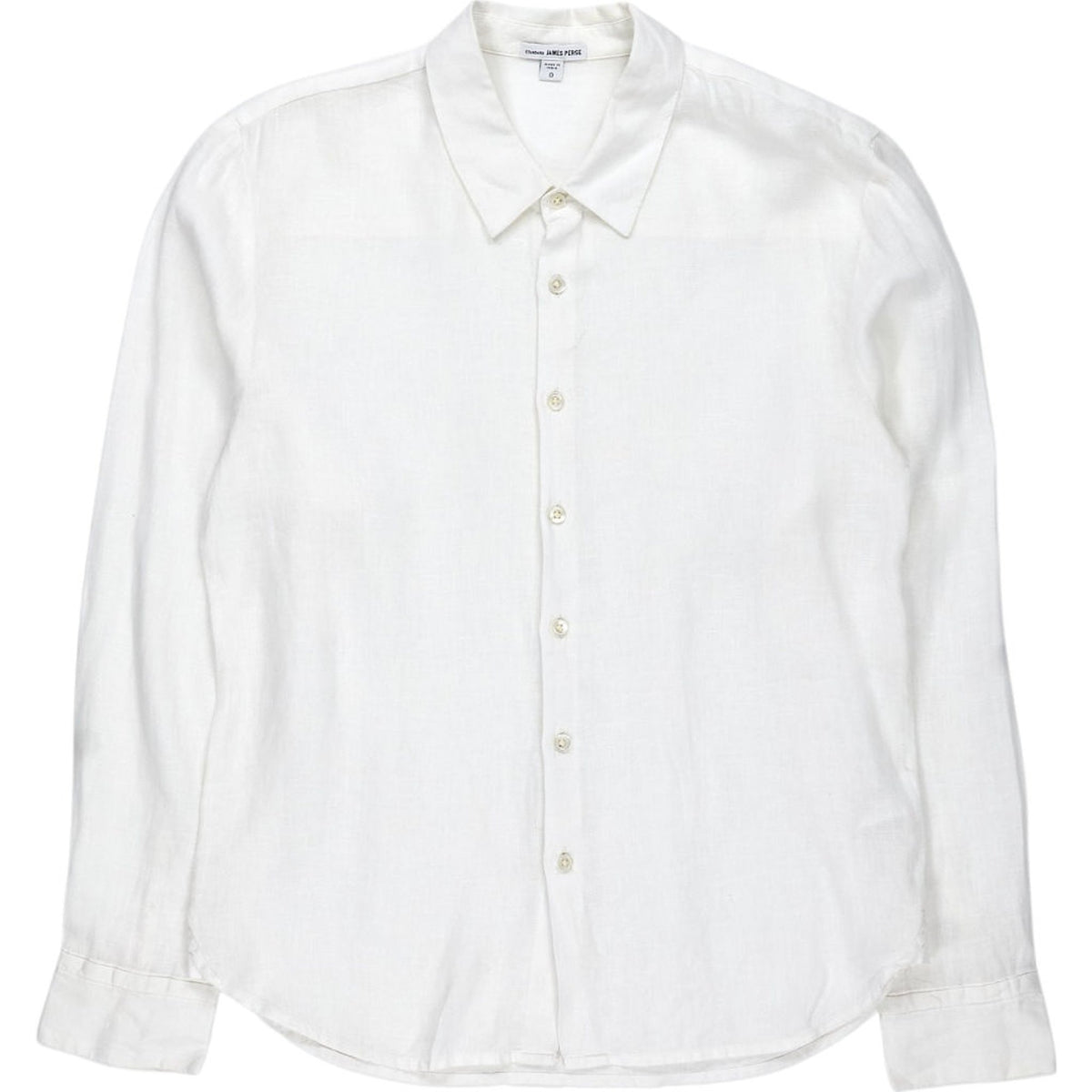 James Perse White Linen Shirt