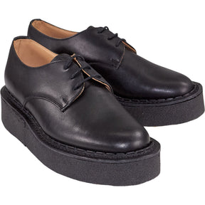 YMC Black Platform Derby Shoes