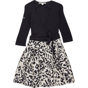 Diane Von Furstenberg Black White Skater Dress