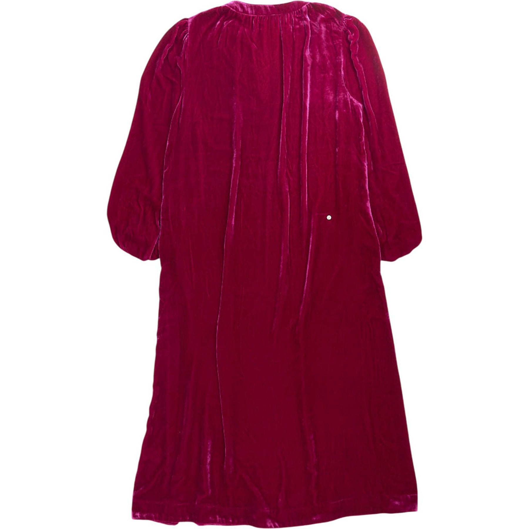 NRBY Pink Velvet Midi Dress