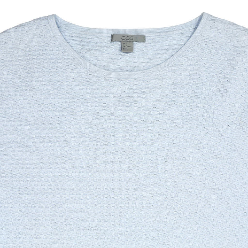 COS Light Blue Textured Jumper