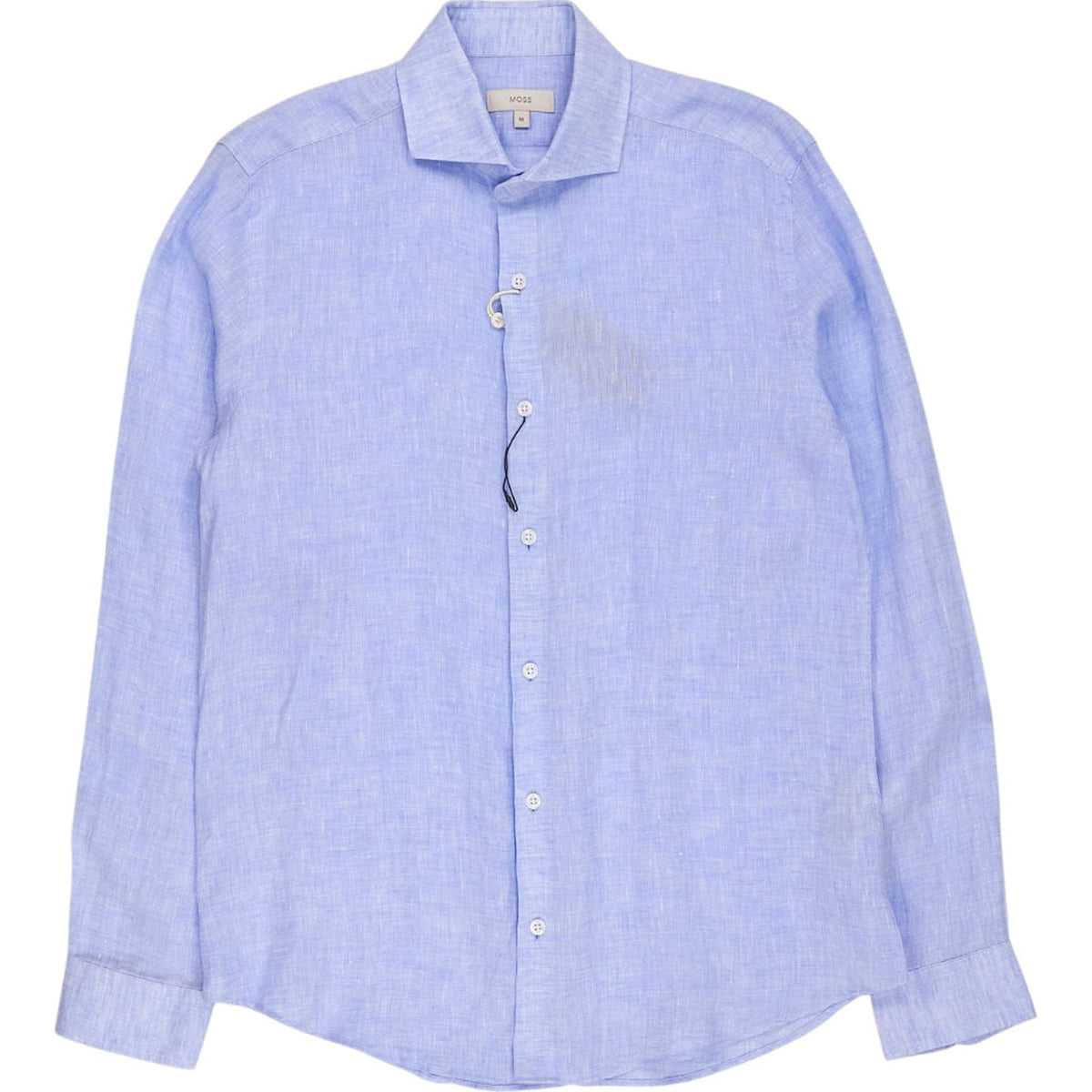 Moss Bros Sky Linen Shirt