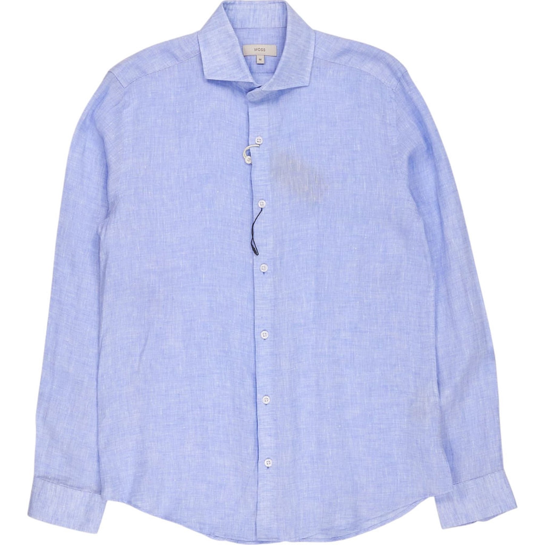 Moss Bros Sky Linen Shirt