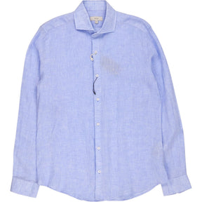 Moss Bros Sky Linen Shirt