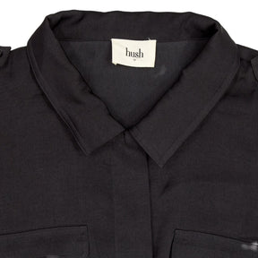 Hush Black Sleeveless Utility Jumpsuit
