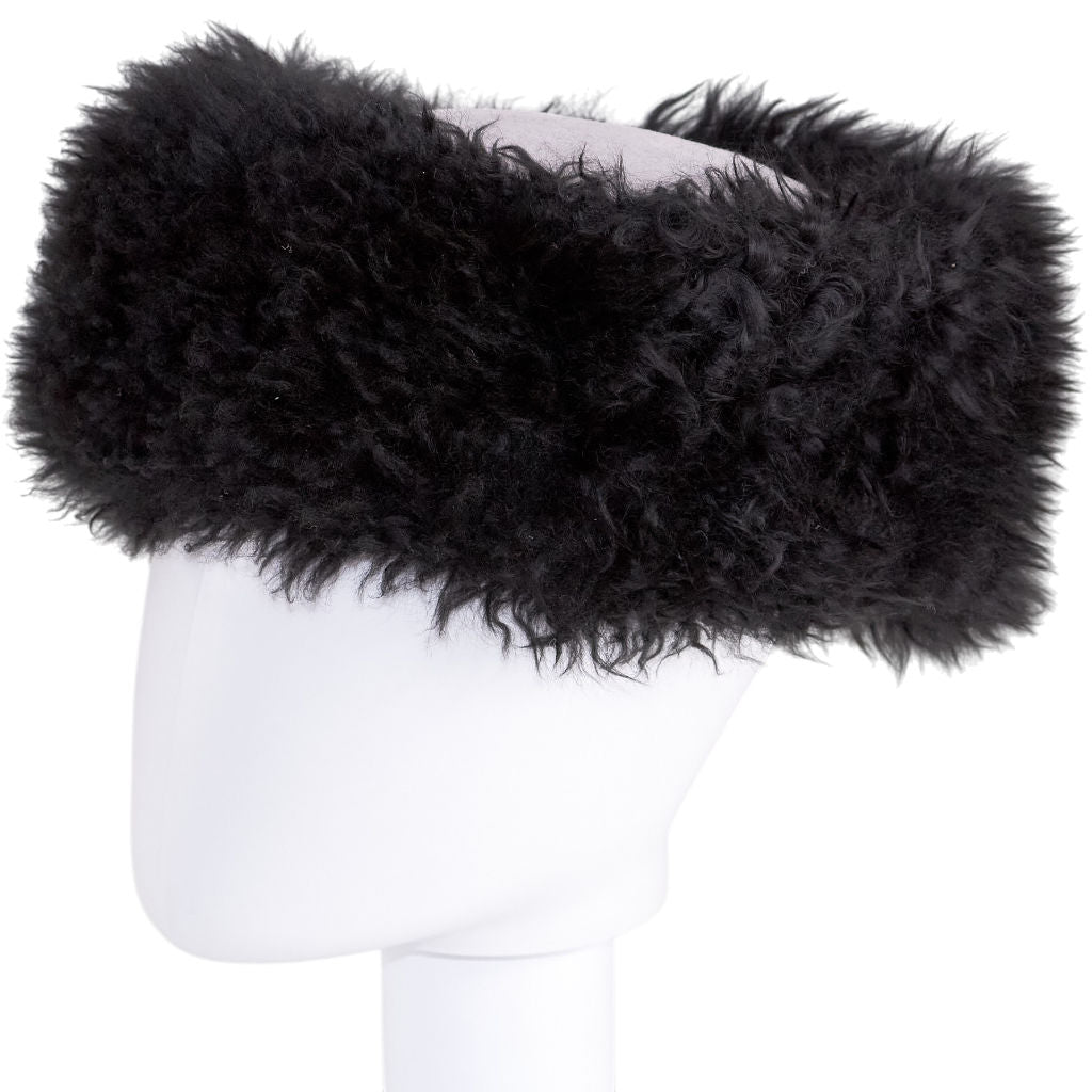 Glencroft Black Sheepskin Hat