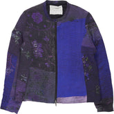 By Walid Purple Floral Silk Jacket