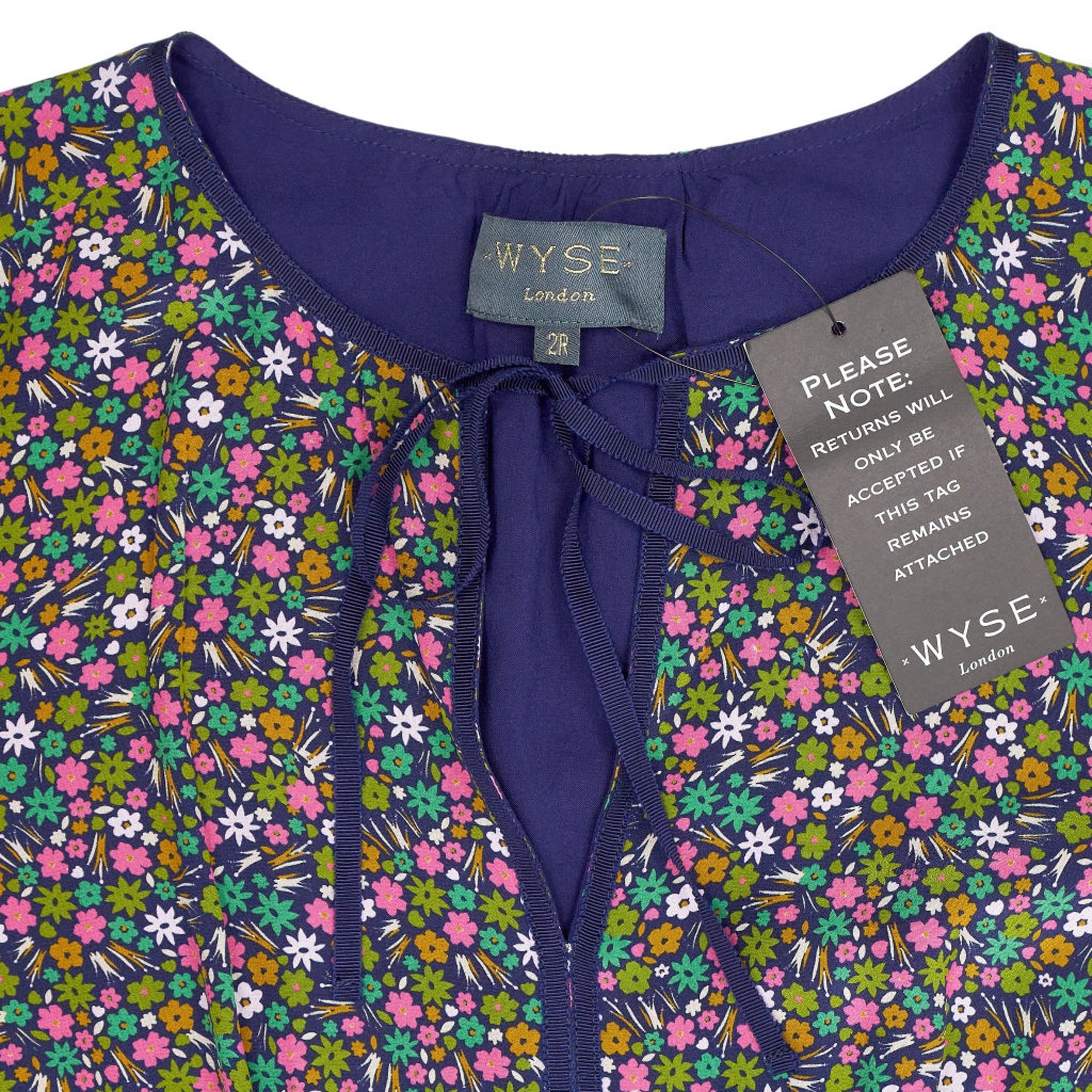 WYSE Floral Silk Midi Dress