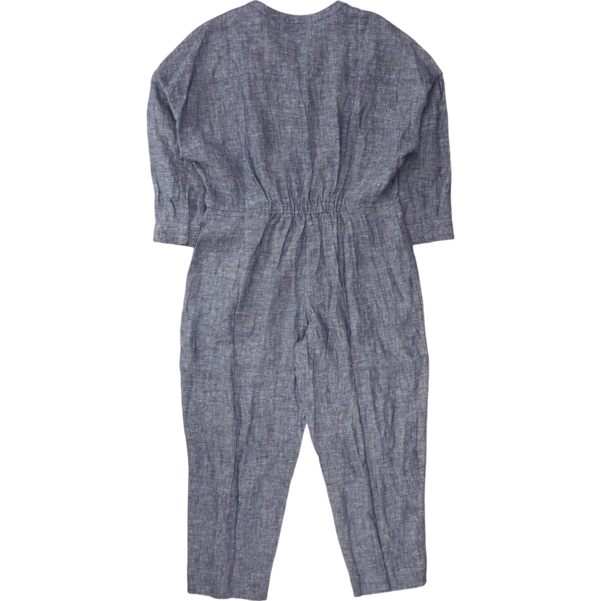 NRBY Blue Crinkle Cotton Jumpsuit