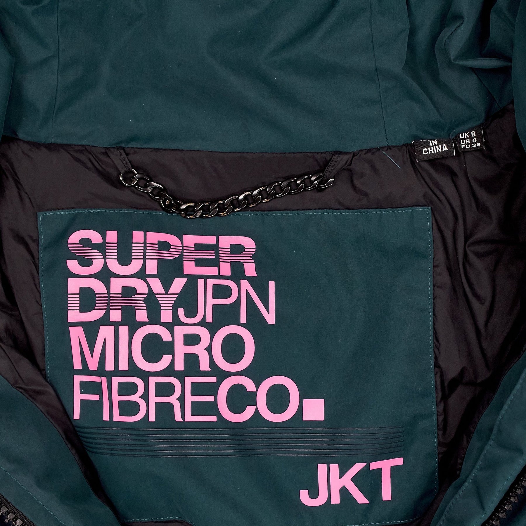 Superdry Green Microfibre JKT Jacket