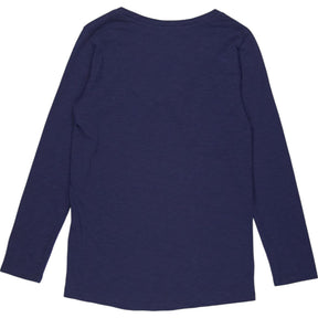 NRBY Blue V-Neck Long Sleeve Top