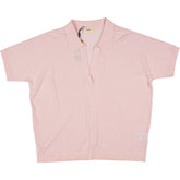 Hush Soft Pink Lulu Knitted Linen Blend Tee