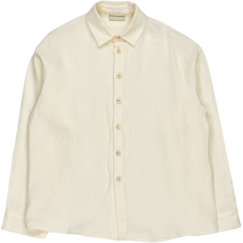 Rose Uniacke Cream Linen Trouser Suit