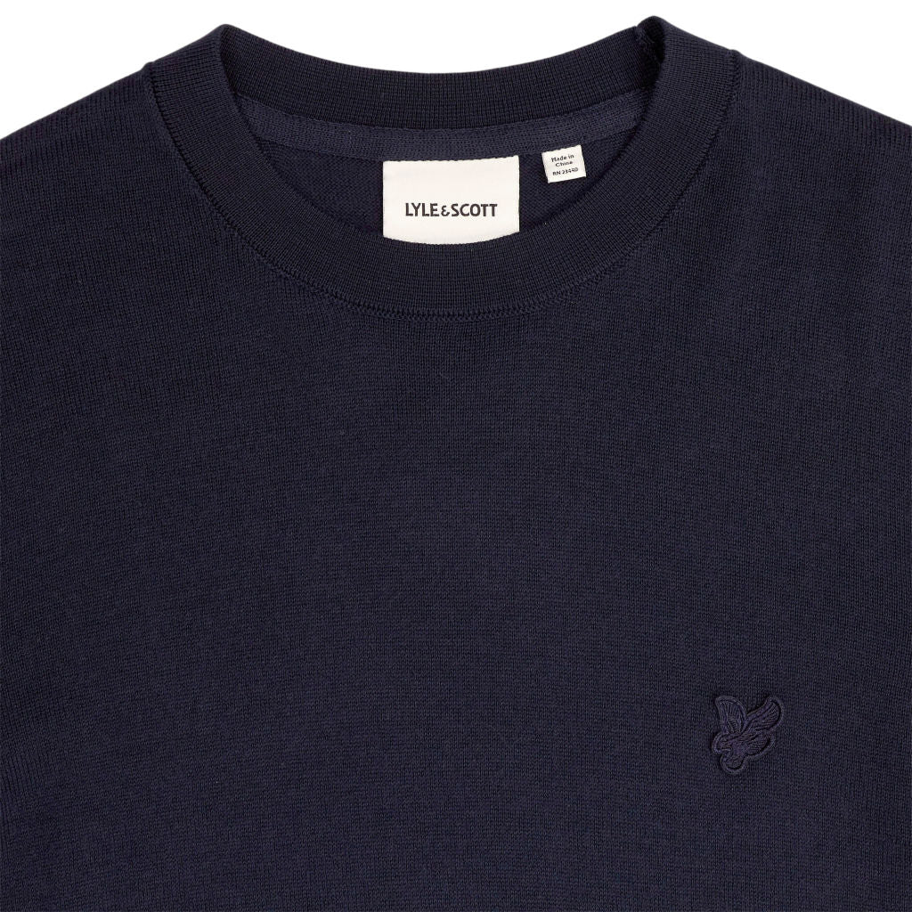 Lyle & Scott Navy Cotton Jumper
