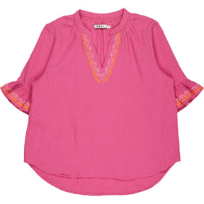 NRBY Pink Embroidered Blouse