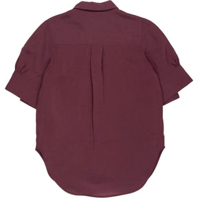 Hush Burgundy Laila Short-Sleeve Shirt