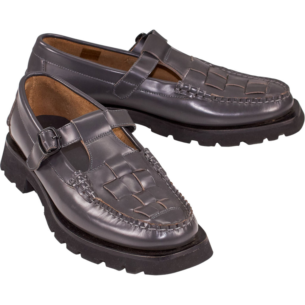 Hereu Black Buckle Loafers