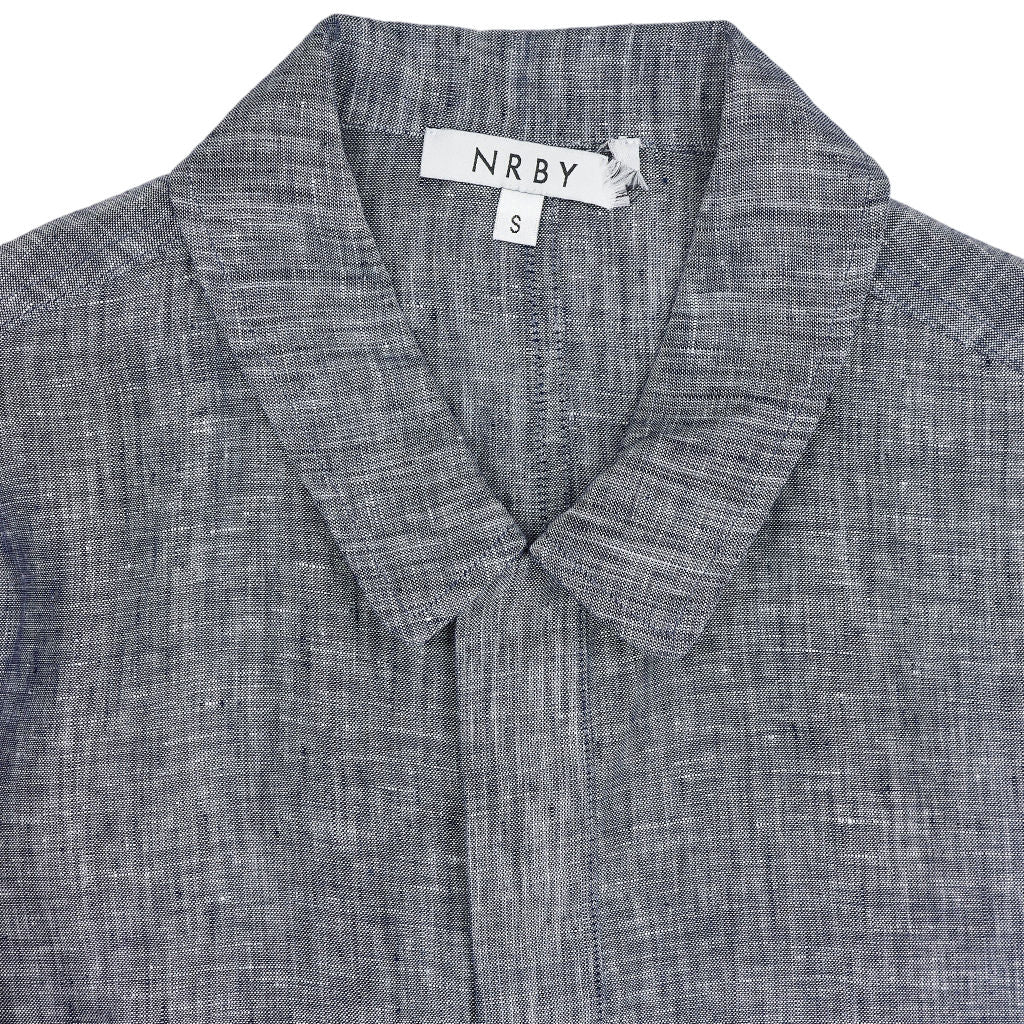 NRBY Blue Linen Jumpsuit