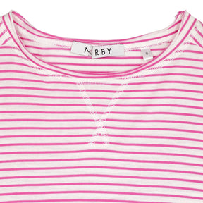 NRBY Pink Striped Long Sleeve Top