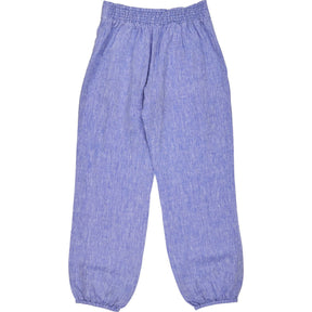 NRBY Blue Linen Elasticated Trousers