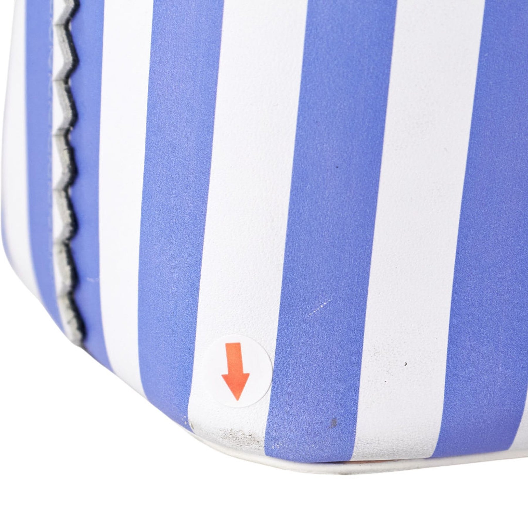 Mother of Pearl Blue White Striped Bag