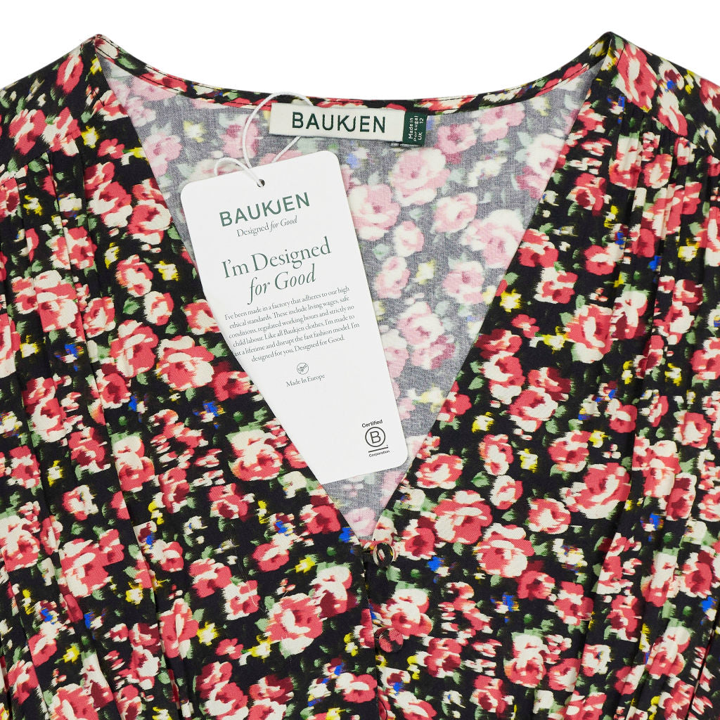 Baukjen Black Rose Floral Holly Dress