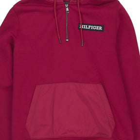 Tommy Hilfiger Red Hooded Sweatshirt Medium